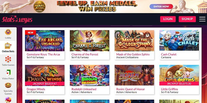 Slots of Vegas casino lobby screenshot